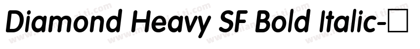 Diamond Heavy SF Bold Italic字体转换